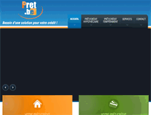 Tablet Screenshot of pret.be